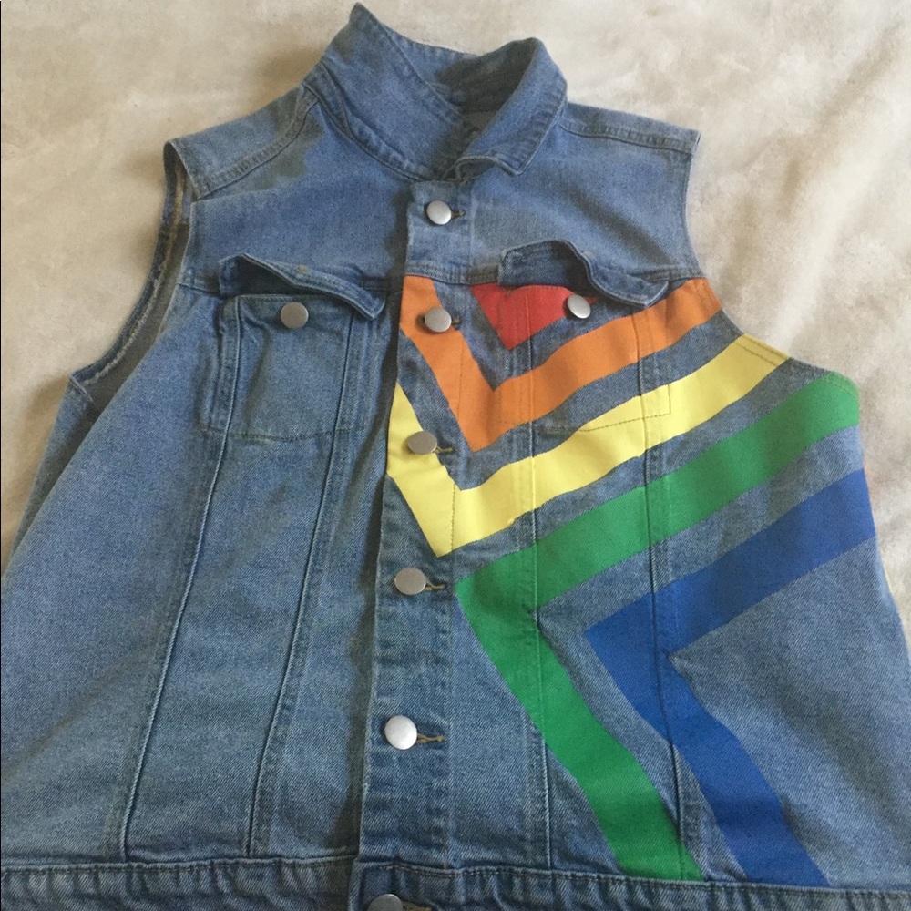 Rainbow vest